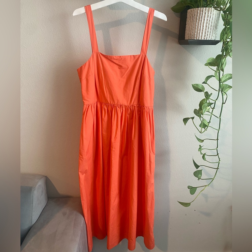 Coral Midi Dress